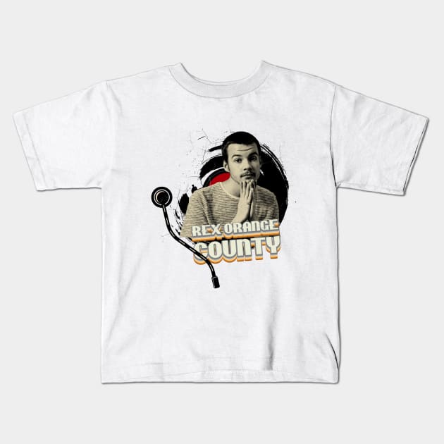 Rex Orange County // Vinyl Style 90's Kids T-Shirt by Quartz Piorus